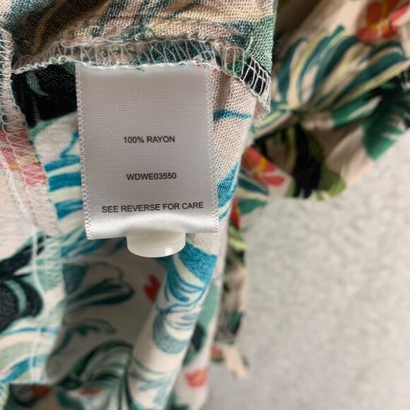 Lost + Wander Womens Luau On The Beach Botton Up Floral Tunic Size M/L NWT 10060 - Picture 8 of 11